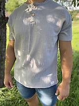 Pánske oblečenie - Mušelínové pánske tričká - 16531560_