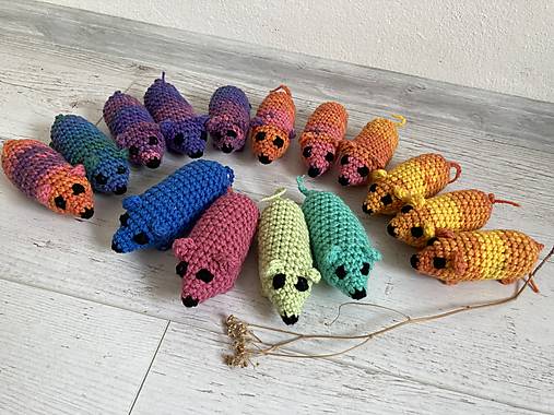 Darčeky pre svadobčanov - melírkové myška- veľa farieb - 16533419_