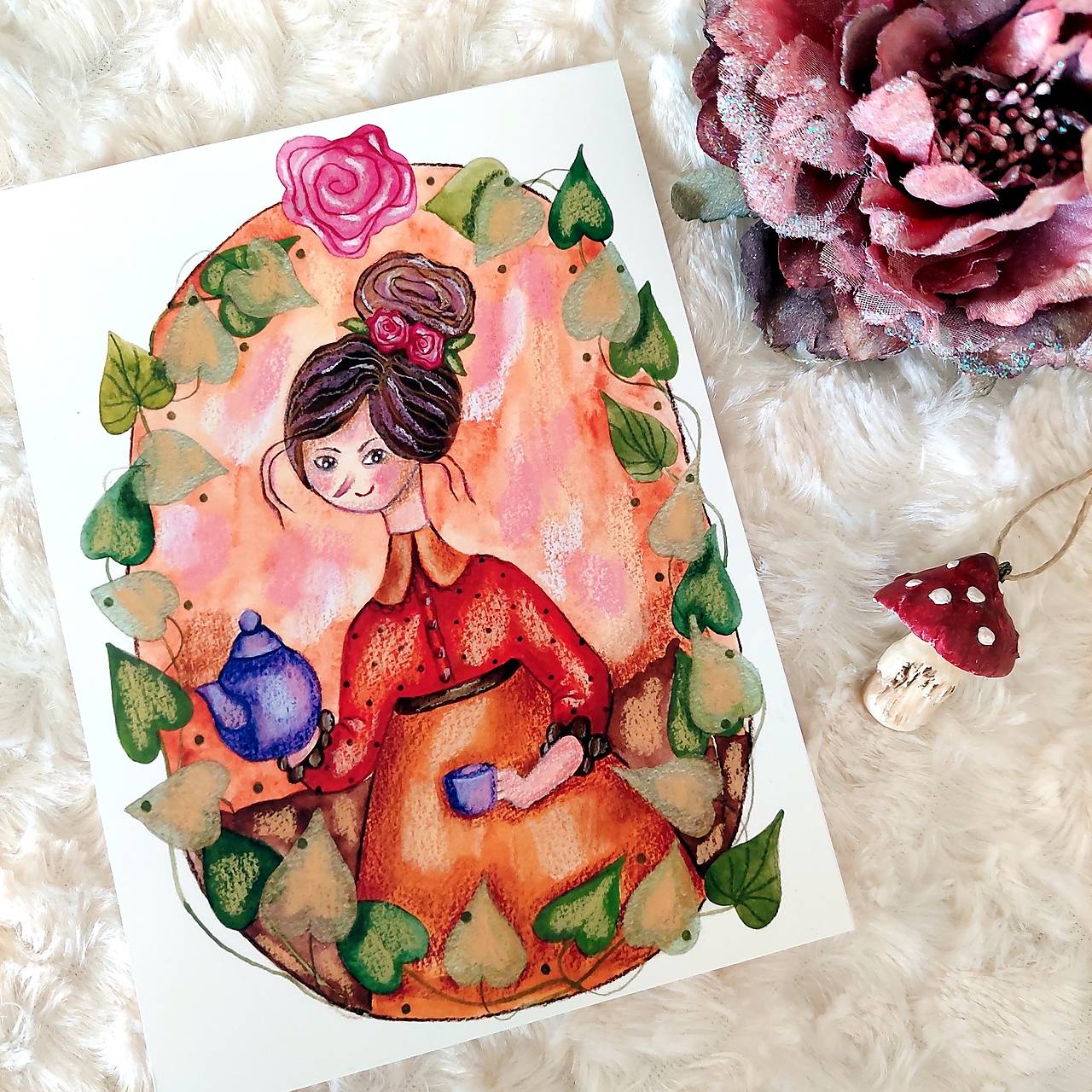 Čajíčkárka/artprint