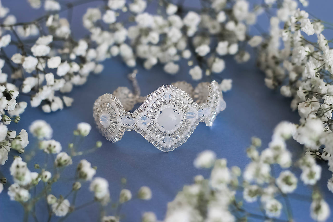 Luxusný svadobný náramok