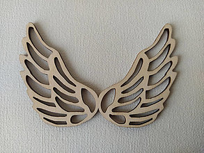 Polotovary - Drevené anjelské krídla 10 cm x 6,7 cm - 16535744_