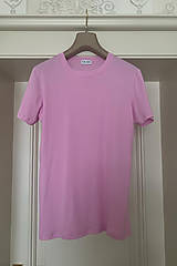 Topy, tričká, tielka - Tričko z organickej bavlny UNISEX okrúhly výstrih MINX PINK - 16534399_