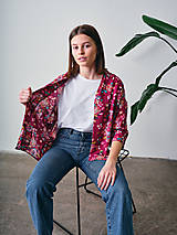 Blúzky a košele - LETNÝ PREHOZ - RUŽE - 16536587_