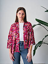 Blúzky a košele - LETNÝ PREHOZ - RUŽE - 16536589_