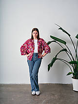 Blúzky a košele - LETNÝ PREHOZ - RUŽE - 16536594_