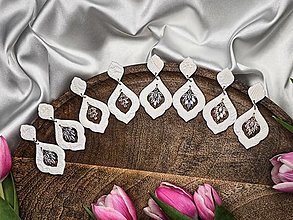 Náušnice - Wedding earrings - 16536728_