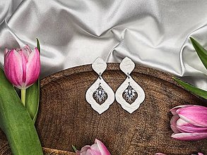 Náušnice - Wedding earrings (1) - 16536764_