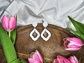 Náušnice - Wedding earrings (3) - 16536775_