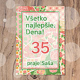 Papiernictvo - Pohľadnica Fľaky chaosu (floral with leaves) - ruže - 16535610_