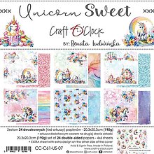 Papier - Scrapbook papier Unicorn Sweet 8x8 - 16539121_