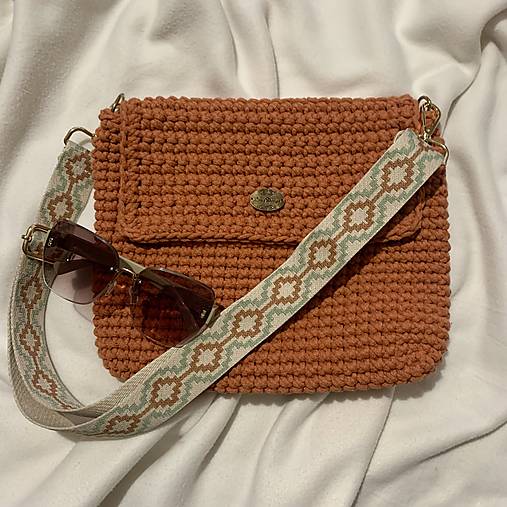 Kabelky - LanaCrossbody medená - 16538096_