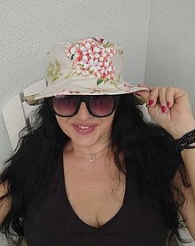 Čiapky, čelenky, klobúky - Letní látkový klobouk - 16537983_