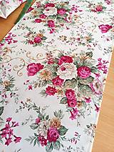 Úžitkový textil - Obrus štola bordo ruže - 16539436_