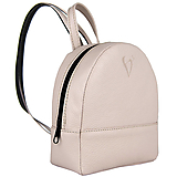 Batohy - Moderný malý ruksak z pravej kože v ružovej farbe - 16538286_
