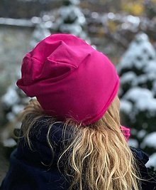 Čiapky, čelenky, klobúky - Bavlnená čiapka,nákrčník alebo set farba ružová. - 16538123_