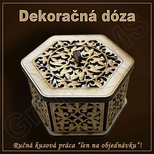 Nádoby - Dekoračná dóza - vzor A - 16537938_