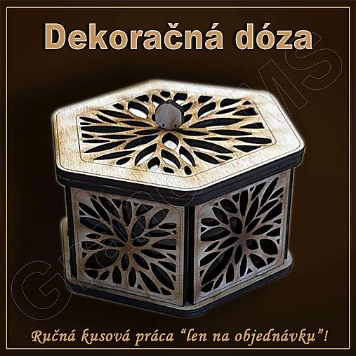 Nádoby - Dekoračná dóza - vzor B - 16537943_