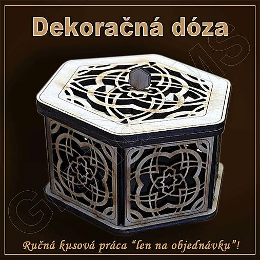 Nádoby - Dekoračná dóza - vzor C - 16537956_