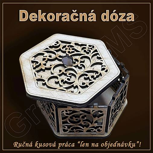 Nádoby - Dekoračná dóza - vzor D - 16537989_