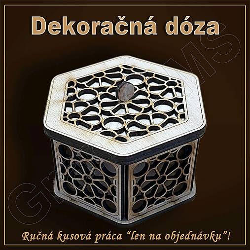 Nádoby - Dekoračná dóza - vzor F - 16538074_