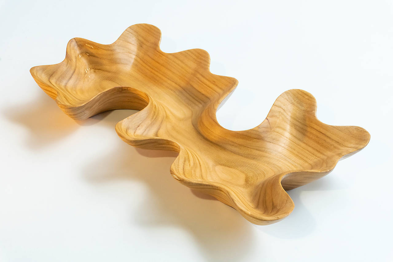 Drevená miska-koreň (čerešňa)