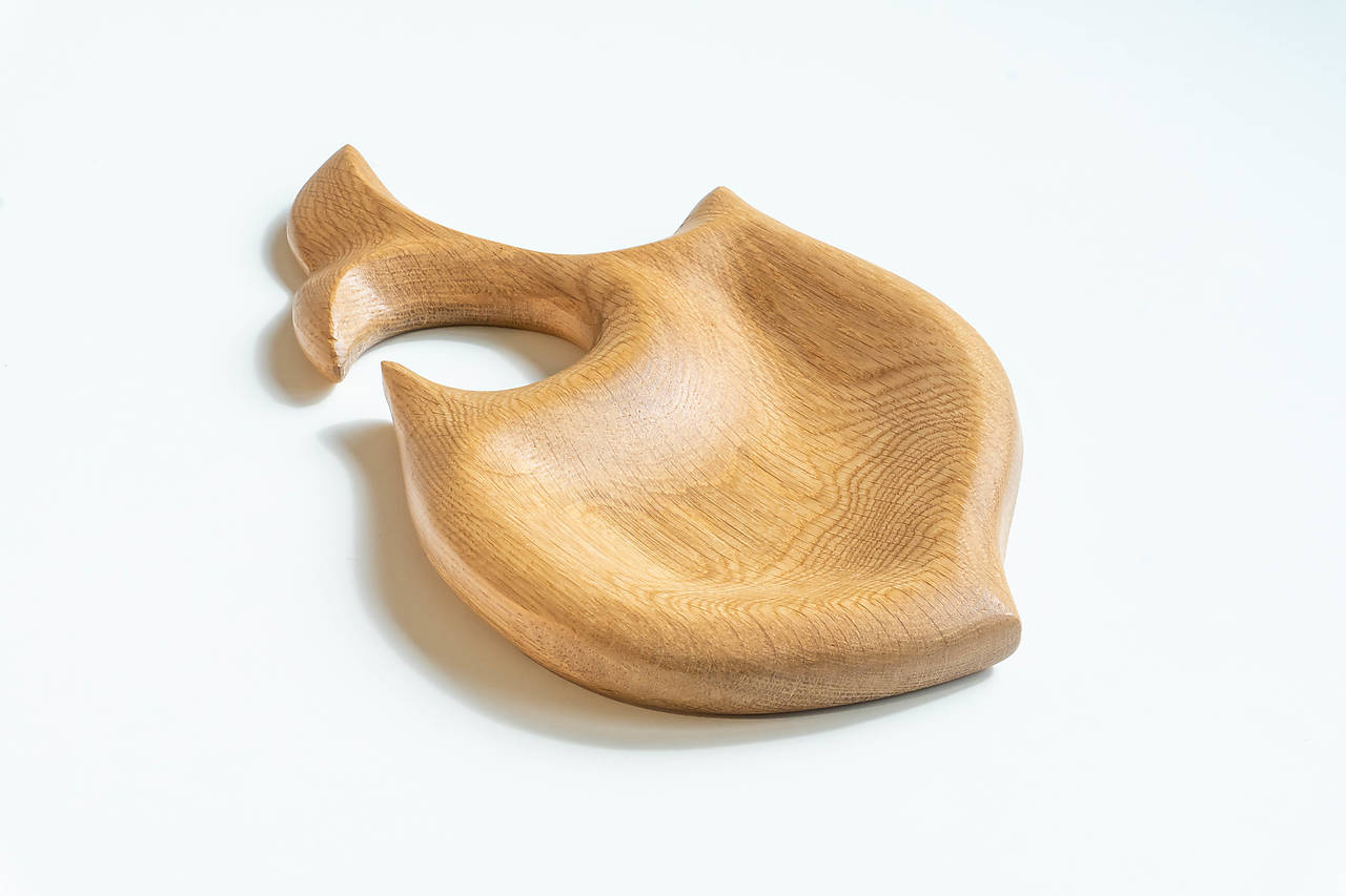 Drevená miska-ryba (dub)