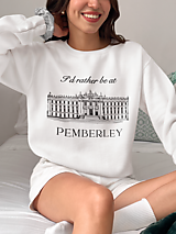 Mikiny - Literárna mikina Pýcha A Predsudok - Jane Austen - Biela (S) - 16539677_