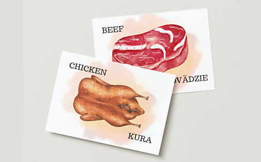 Edukačné kartičky - Food PDF
