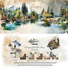 Papier - Scrapbook papier 12x12 Whispers of the Mountains - 16541727_