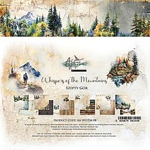 Papier - Scrapbook papier 8x8 Whispers of the Mountains - 16541803_