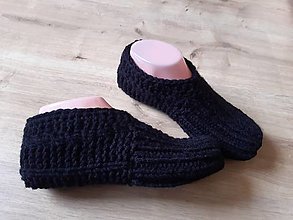 Ponožky, pančuchy, obuv - Pletené domáce papučky - dámske - 16540855_