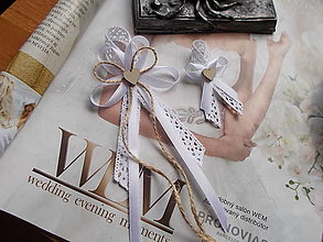 Svadobné pierka - svadobné pierka "Vintage" aj v bielom - 16541533_