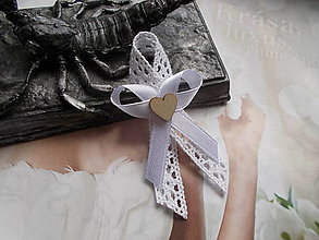Svadobné pierka - svadobné pierka "Vintage" aj v bielom (malé pierko výška cca 6,50 cm) - 16541557_