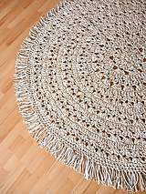 Úžitkový textil - VINTAGE háčkovaný koberec - 16539879_