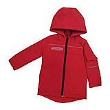 Detské oblečenie - Detská softshell bunda never give up - red - 16540738_
