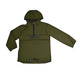 Detské oblečenie - Detská softshell bunda - anorak khaki - 16540772_