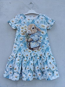 Detské oblečenie - Šaty č 110 so zajačikom. - 16542241_
