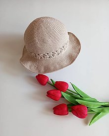 Čiapky, čelenky, klobúky - Letný klobúk - 16540693_
