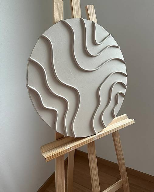 Obrazy - Štruktúrovaný obraz -  kruh - ø50cm - 16540879_