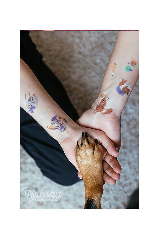 Dočasné tetovačky - Domáci miláčikovia