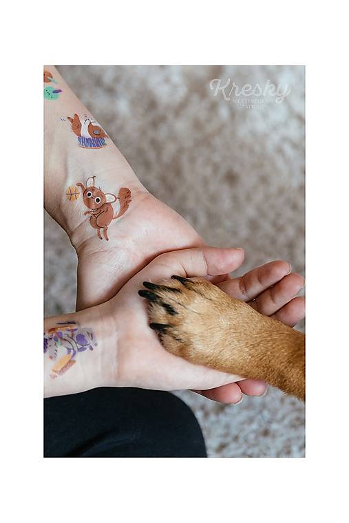 Dočasné tetovačky - Domáci miláčikovia