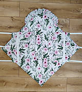 Detský textil - Krásna kvetinová zavinovačka s klasickým viazaním - E3 - 16541895_
