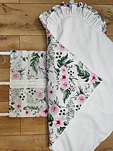 Detský textil - Krásna kvetinová zavinovačka s klasickým viazaním - E3 - 16541898_