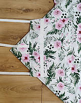 Detský textil - Krásna kvetinová zavinovačka s klasickým viazaním - E3 - 16541899_