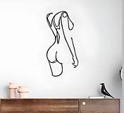  Drevený obraz na stenu - Žena "Line Girl"