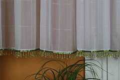 Úžitkový textil - Záclona so zeleným závesom, Novinka týždňa - 16541216_
