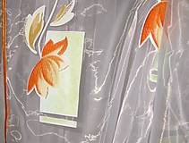 Úžitkový textil - Záclona organza, šitá - 16541259_