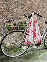 Nákupné tašky - Plátenná bavlnená nákupná taška, upcyklovaná - 16541445_