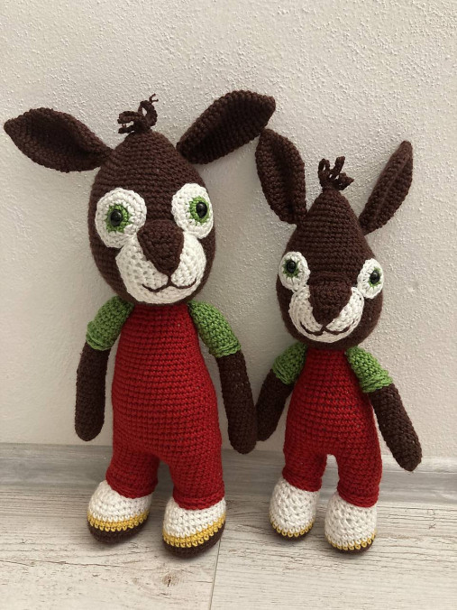 Hračky - ušatí 2 x menší a väčší - 16541926_