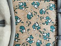 Detský textil - VLNIENKA podložka do Cybex Aton 5 100% Merino Natural proti poteniu Líška Mint - 16544213_